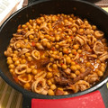El cooksnap de Bego cuando hizo Garbanzos con chipirones.