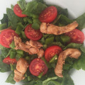 El cooksnap de mis-cocteles cuando hizo Ensalada de espinacas.