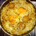 Arpita Biswas's cooksnap of when they made ডিম বিরিয়ানী বানানোর সহজ পদ্ধতি // আন্ডা বিরিয়ানী রেসিপি (Anda biriyani recipe in Bengali).