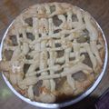 El cooksnap de Karlita Portilla cuando hizo Pie de manzana.