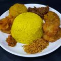 Cooksnap dari Devi dr untuk resep Nasi Kuning dengan Bumbu Racik Ayam Goreng