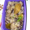 El cooksnap de Eugenia Molina cuando hizo Berenjenas en escabeche.