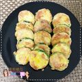 棠棠 的 零技巧「櫛瓜煎蛋」滿滿蛋香營養又好吃。 cooksnap