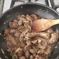 El cooksnap de Denise Szlaifsztein cuando hizo Sándwich con menudos de pollo.
