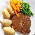 Liz Osborn's cooksnap of when they made My Lazy Pork Steaks with Apple and Sweet Chilli.