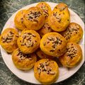 Andrea Slezsák Bazsóné Cooksnap-ja, amikor elkészítette a(z) Édesburgonya pogácsa, magvakkal 🍠 receptet.