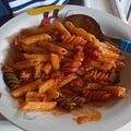 El cooksnap de Jenny🥰AitorTiago cuando hizo Pasta con salchichas y calabacín. (Thermomix).