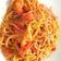 El cooksnap de Lucia Ribas cuando hizo Espaguetis integrales con puerro y tomate.
