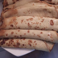 El cooksnap de Paola Gutiérrez cuando hizo Panqueques con manjar.