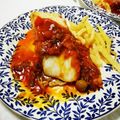 El cooksnap de Maríama cuando hizo Bacalao con tomate.