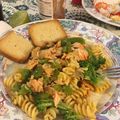 El cooksnap de MINE T cuando hizo Salmón desmenuzado con pasta.