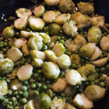 El cooksnap de Sonia cuando hizo Coles de Bruselas salteadas🌳.