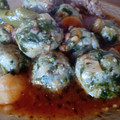 El cooksnap de milagros cuando hizo Malfatti de ricotta y acelga.