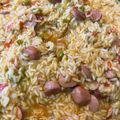 El cooksnap de astrid badia cuando hizo Arroz con salchichas.
