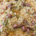 El cooksnap de astrid badia cuando hizo Arroz con salchichas.