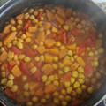 El cooksnap de Amparo López Gil cuando hizo Garbanzos con calabaza.