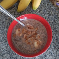 El cooksnap de Bettsy Acevedo cuando hizo Pudin de café con chía aromatizado a la vainilla con yogurt griego plátano y nueces.