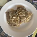 El cooksnap de Laura cuando hizo Escalopines de ternera en salsa.