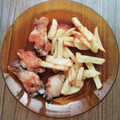 El cooksnap de Francisco Javier cuando hizo Alitas fritas.