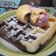 El cooksnap de Claudia Isabel cuando hizo Waffles bicolor con salsa de frambuesas.