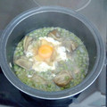 El cooksnap de Ire VS cuando hizo Alcachofas y guisantes con huevo escalfado en salsa verde.