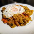El cooksnap de Zaida TC @alquimiasfood cuando hizo Arroz frito con kimchi.
