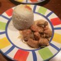 El cooksnap de Angélica cuando hizo Pollo a la Crema con Champiñones.