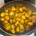 Travel with Hena 's cooksnap of when they made Baby Potato Fry.