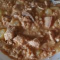 Icus Cooksnap-ja, amikor elkészítette a(z) Szaftos, tejszínes sertéscomb, gombával, velefőtt pirított tarhonyával receptet.
