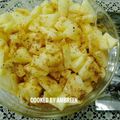 Ambreen Mehmood's cooksnap of when they made Apple Chaat.