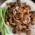 รูป Cooksnap ของ Kaaiinn Katanwara เมื่อเขาทำ อาหารตุรกี Arnavut ciğeri ตับเนื้อทอด