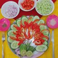 Richa Mohan का कुकस्नैप जब उन्होंने वेज लाइम सैलेड(veg.lime salad recipe in hindi) बनाया था।