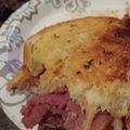 Deb Snider's cooksnap of when they made Italian style texas toast sandwich.