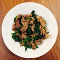 Cooksnap của Bò khi họ làm theo món Rau càng cua xào thịt bò