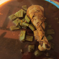 El cooksnap de Liz Ávila cuando hizo Pollo en salsa de chile guajillo con nopales.