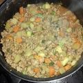 El cooksnap de Esther Soto cuando hizo Picadillo mixto.