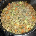 El cooksnap de Esther Soto cuando hizo Picadillo mixto.