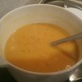 El cooksnap de Ñamñam cuando hizo Crema de calabaza y col lombarda enriquecida con Agua de Mar.