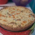 El cooksnap de Angelica Garcia cuando hizo Quiche de champiñones y palmitos.