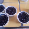 El cooksnap de Sandra cuando hizo Panna cotta de chocolate blanco y arándanos.