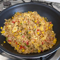 El cooksnap de Elizabeth Quezada Mojica cuando hizo Arroz frito con verduras asadas.