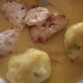 Mónika Sebestyén Cooksnap-ja, amikor elkészítette a(z) Csirkemell vadas mártásban, zsemlegombóccal receptet.