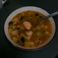 murmurramu's cooksnap of when they made Salmon Soup with Fresh Vegetables 🐟 🌱.