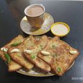 Nita Agrawal का कुकस्नैप जब उन्होंने इंस्टेंट गार्लिक ब्रेड (Instant Garlic Bread Recipe In Hindi) बनाया था।