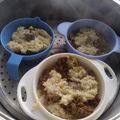 Cooksnap dari Ummu Uwais untuk resep Nasi Tim Daging Manis (12m+) MPASI