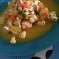 El cooksnap de Ellenutxi cuando hizo Pavo con salsa de coco y curry.