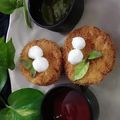 Monika gupta 's cooksnap of when they made Super Crispy Bird Nest with eggs.