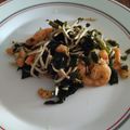 El cooksnap de Laura Martinez cuando hizo Revuelto de gulas y wakame.