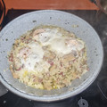 El cooksnap de Almudena Collado cuando hizo Risotto de champiñones con jamón y huevo.