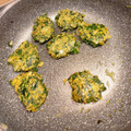 El cooksnap de Maria Mesa cuando hizo Hamburguesas caseras de espinaca y guisantes.